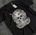 do retro t shirt snake skull logo design