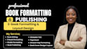 do book formatting, low content ebook formatting, journal formatting book design