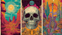 draw stoner rock, heavy metal, psychedelic art