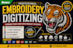 create custom embroidery designs  and logo digitizing