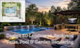 design 2d landscape, backyard patio, pool and garden 3d rendering architect