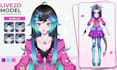 live2d vtuber model reference sheet vtube studio rigging vtuber twitch stream