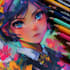 do anime character art