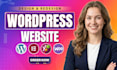 design redesign wordpress website, website development as full stack developer