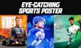 design a professional sports poster and flyer for you