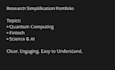 simplify technical topics into clear engaging content