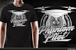 create unique t shirt drone logo