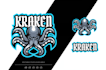 design awesome custom octopups, kraken logo