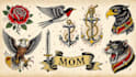 make traditional or old school tattoo design