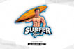 design professional boat, beach logo