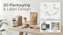 create modern packaging mockup, 3d product, wrapper, fda compliant label design