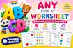 design printable kindergarten worksheets for kids