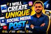 do creative social media post design
