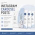 create modern instagram carousel posts design in canva