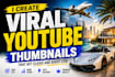 design high CTR professional youtube thumbnails