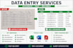 data entry, excel, and web research expert