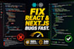 fix react nextjs nodejs or tailwind css bugs and errors