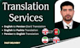 provide professional english translation