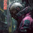 do a cyberpunk anime art