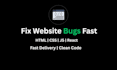 fix bugs in your HTML CSS javascript or react app
