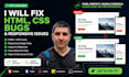 fix HTML CSS bugs and responsive issues