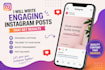 write engaging instagram posts and captions