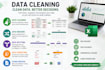 clean, format, merge, split excel data