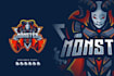 do creative modern attractive monster logo