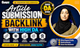 do article submission backlinks on high authority sites