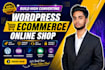 create ecommerce website, online store, webshop with wordpress woocommerce