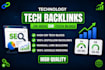 build tech backlinks on high dr tech blogs