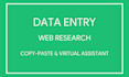 do professional data entry, web research and copy paste