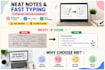 type, format, and create clean handwritten or digital notes