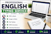 do fast english typing