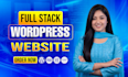 design, redesign full stack wordpress website and website development