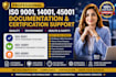 iso 9001, 14001, 45001, 27001, 22000, haccp, gmp iaf certification documentation