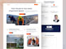 design conversion handyman website, roofing construction, plumbing website