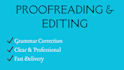proofread and edit your essay, article, or document for grammar and clarity