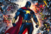 design armored superhero character illustration
