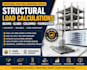 do structural load calculations for beams slabs columns and foundation