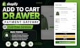 fix shopify add to cart drawer payment gateway  custom design bug fixing