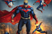 create superhero logo character illustration
