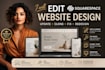 edit squarespace website design, update clone fix squarespace website redesign