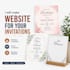 make website for  event invitations