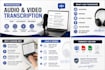 transcribe audio and video to text accurately
