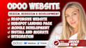 develop build odoo website 3d framer website hubspot landing page webflow design