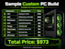 create a custom PC build list for your needs and budget