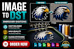 convert image to embroidery digitizing dst file fast, emb, patch