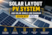 provide solar layout pv system and solar single line diagram design with pvsyst