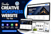 develop creative wordpress website for you